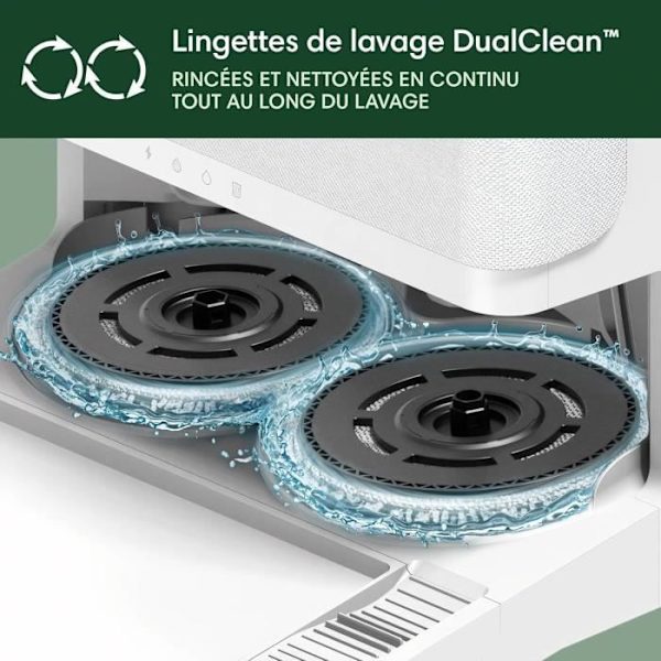 iRobot Roomba Plus 405 Combo Robot + AutoWash - Multifunktionsbas - Tvätta och torka våtservetter - LiDAR Clearview