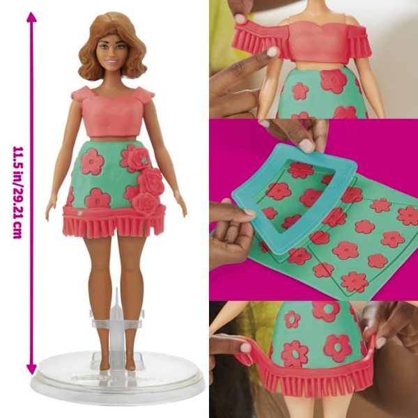 Play-Doh Barbie Blommor och Fransar Modellera Set