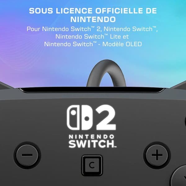 RGB-trådbunden spelkontroll - TURTLE BEACH - Afterglow Wave för Nintendo Switch 2 - Svart