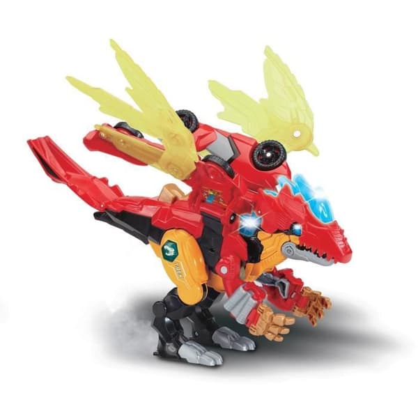 VTECH - SWITCH & GO DINOSAURIER COMBO - DRAGOREX, MEGA DRAKE 2 I 1 - Flerfärgad