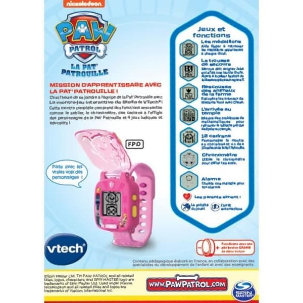 VTECH - PAW PATROL - Stellas interaktiva spelklocka - 3D