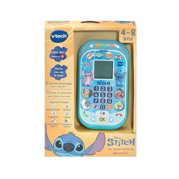 VTECH - STITCH - DEN UTBILDNINGSBARA SMARTPHONE:EN - Blå