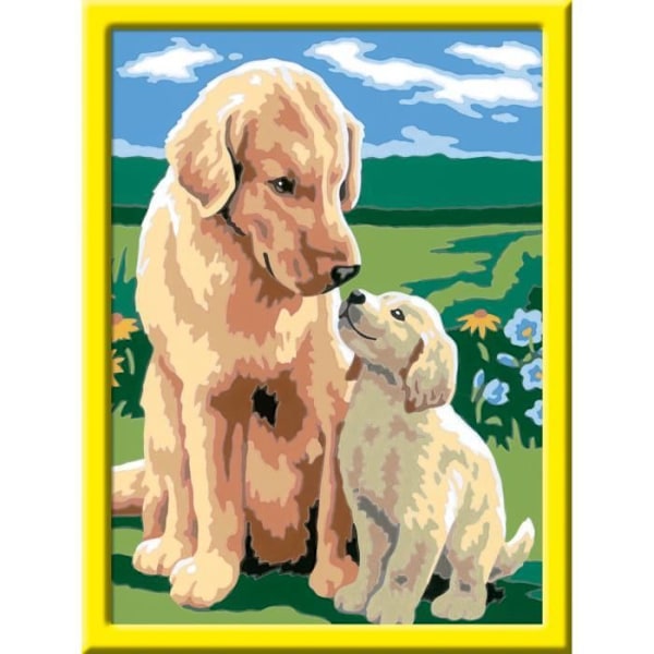 CreArt Kids 18x24 cm Motherly Love, Paint by Numbers Kit, Art Number, Ages 7+, 25827, Ravensburger
