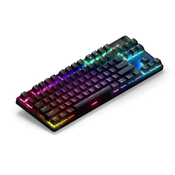 Mekaniskt speltangentbord - STEELSERIES - APEX PRO TKL WIRELESS (2023) - Utan numerisk knappsats - Kabelansluten - Med justerbara strömbrytare - Svart