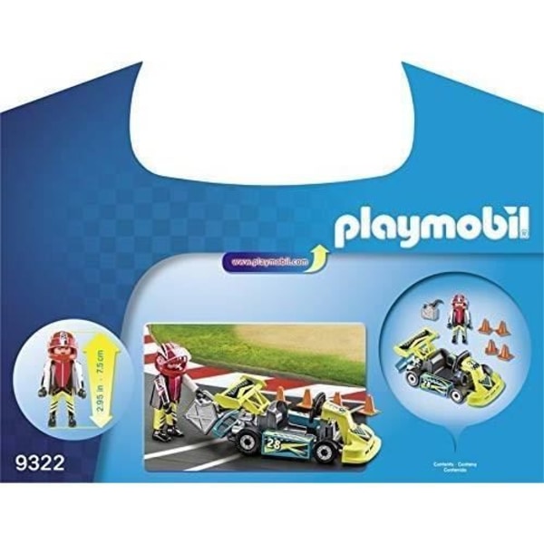 PLAYMOBIL 9322 - Action - Karting Pilot Resväska - Nytt för 2019