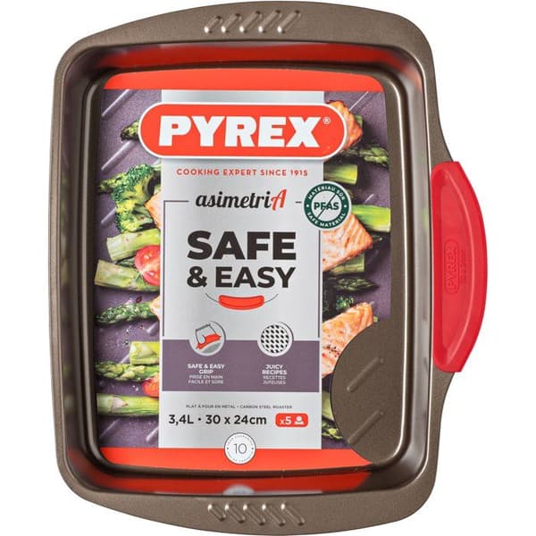 Bakform - PYREX - 1452052 - Rektangulär - Stål - 30 x 24 cm