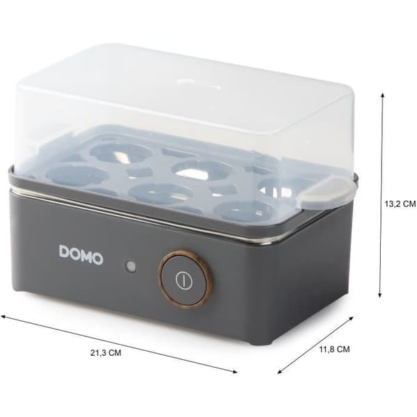 Äggkokare - DOMO - DO9283EK - 400 W - 6 ägg - Grå