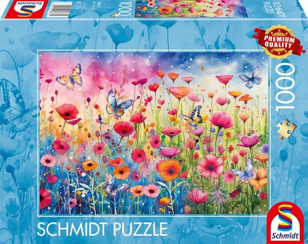 Pussel - SCHMIDT SPIELE - Vallmoäng - 1000 bitar - Från 12 år