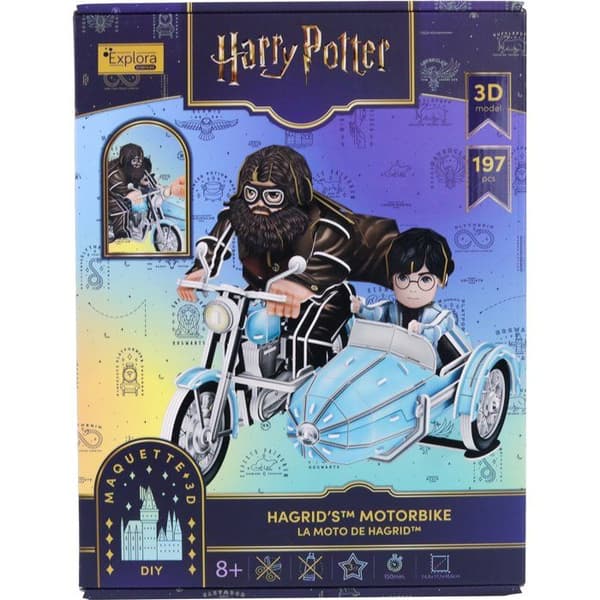 3D-pussel - Hagrids motorcykel - EXPLORA - 540313 - Harry Potter-licens - 192 bitar - Från 8 år