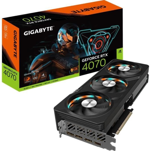 Gigabyte - GeForce - Grafikkort - RTX 4070 Gaming OC - 12G