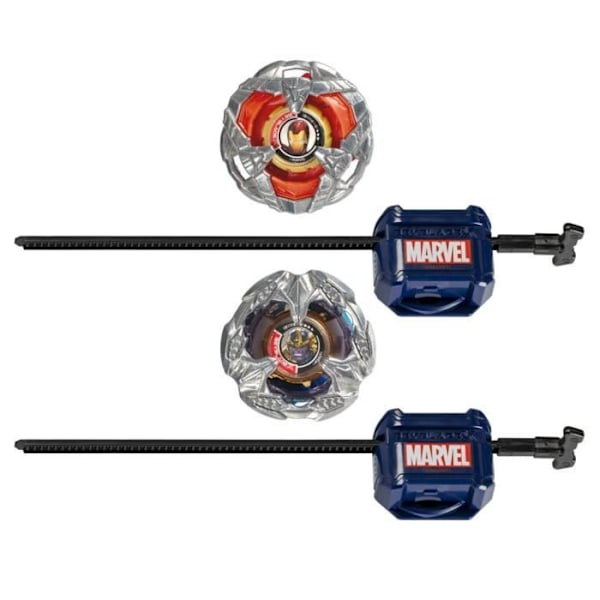 Beyblade X Marvel Collab, Iron Man 4-80B vs. Thanos 4-60B, multipack, från 8 år