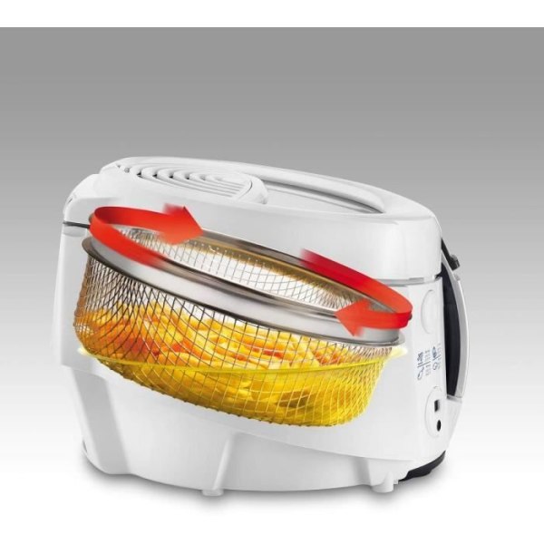 DELONGHI F38436 RotoFry Classic elektrisk fritös - vit