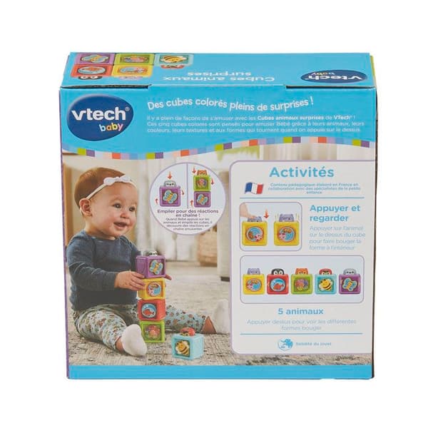 VTECH BABY - ÖVERRASKNINGSDJURKUBER - Flerfärgade
