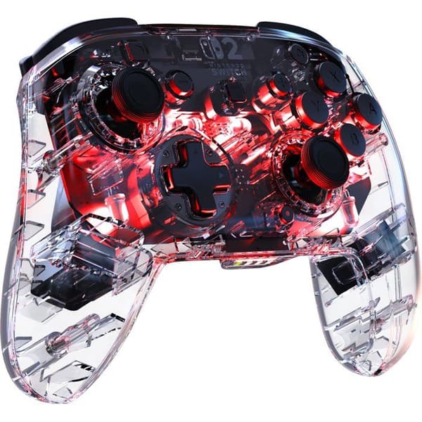 Spelkontroll - TURTLE BEACH - Nintendo Switch 2 - Afterglow - Trådlös - Transparent med RGB-belysning
