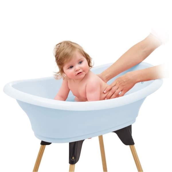 THERMOBABY BATH KIT VASCO Fleur Bleue: badkar + fötter + avloppsslang