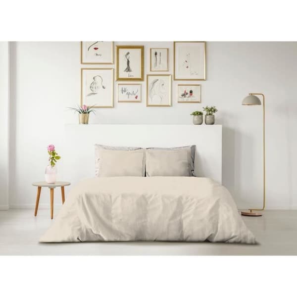LOVELY HEM-PLATSET - 220x240 cm - 100% BOMULL - GREMD BEIGE