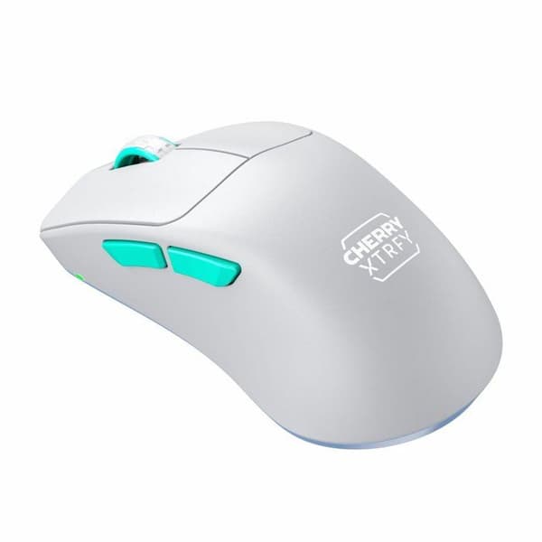 Trådlös spelmus - CHERRY - Xtrfy M64 - Vit - 2 års garanti - Trådlös teknik