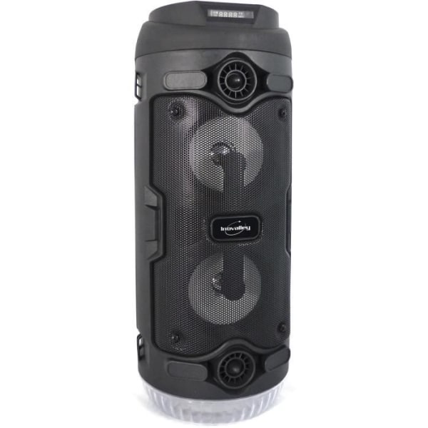 INOVALLEY KA03- 400W Bluetooth -ljushögtalare - Karaoke -funktion - 2 högtalare - Färgade LED -lampor - USB -port
