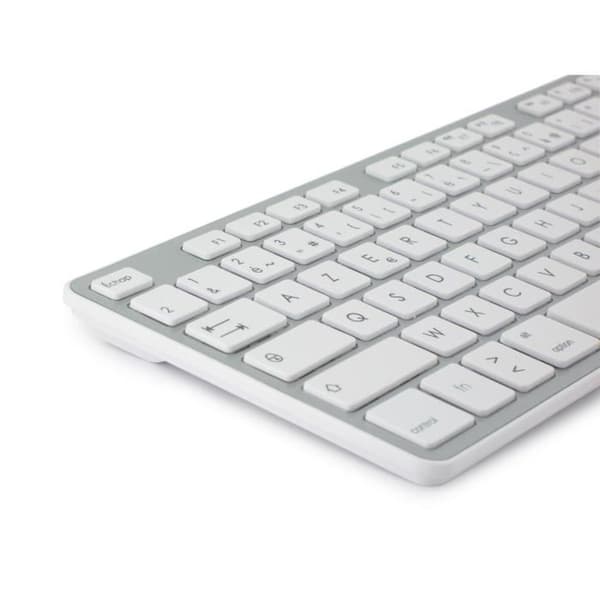 Mobility Lab trådlöst touch-tangentbord för Mac ML300900 AZERTY, Bluetooth + USB-dongel Vit