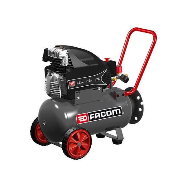 Kompressor - Horisontell - Facom - Induktionsmotor - 24 L - 2,5 HK - 10 bar
