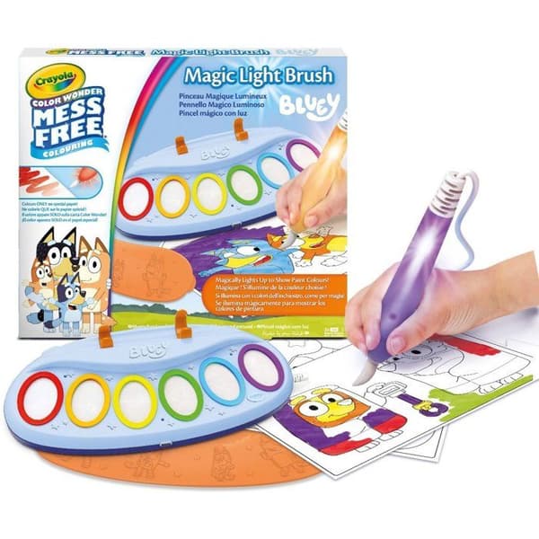 CRAYOLA Color Wonder Magic Light-Up Pensel - Blå - Ålder 3+