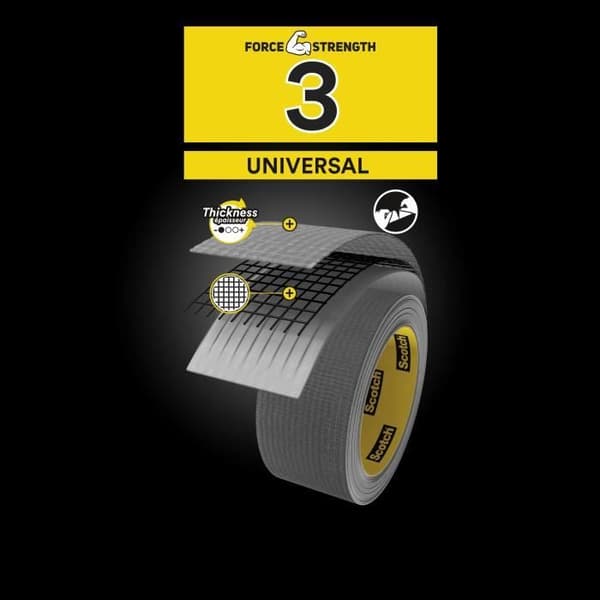 3M Universal Reparationsduk - Grå - 50mx48mm