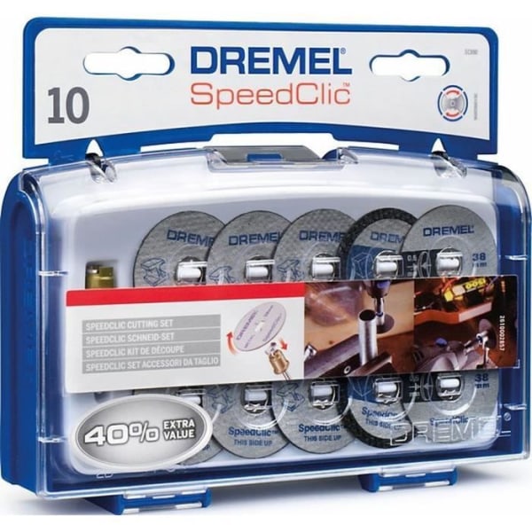 DREMEL 10 skärskivor + EZ Speedclic adapter
