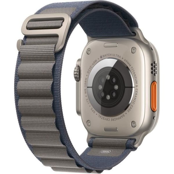Apple Watch Ultra 2 GPS + Cellular - 49 mm - Titanfodral - Blue Alpine Loop-rem - Stort