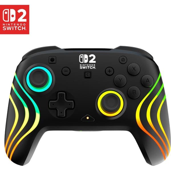 Gamepad - Nintendo Switch 2 - Afterglow Wave - RGB - Trådlös - Svart - Turtle Beach