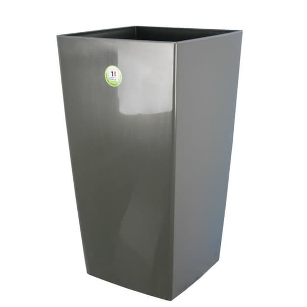 RIVIERA Blomkruka Nuance - Square - 38 x 38 x H 69 cm - Glitter grey