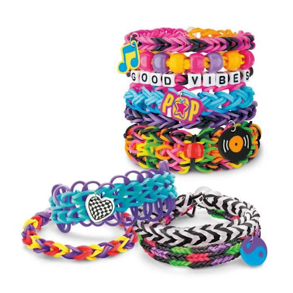 LEXIBOOK - Rock 'n' roll elastiskt armbandsvävningskit