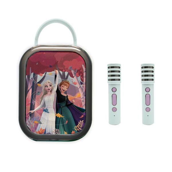 Frozen Bluetooth Karaoke - LEXIBOOK - 2 mikrofoner - Inbyggt uppladdningsbart batteri - Bluetooth - Bärbar design