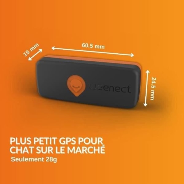 GPS Tracker för chatt - Weenect XS (Black Edition 2023)