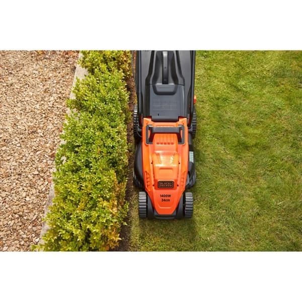 BLACK & DECKER Slåttermaskin 34cm 1400W - Cykelhandtag BEMW461BH