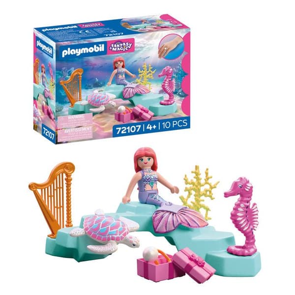 Playmobil 72107 Sjöjungfru, Presenter & Havsdjur