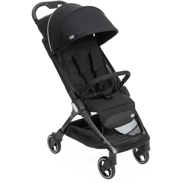 CHICCO - Barnvagn - Vi - 4 hjul - Svart