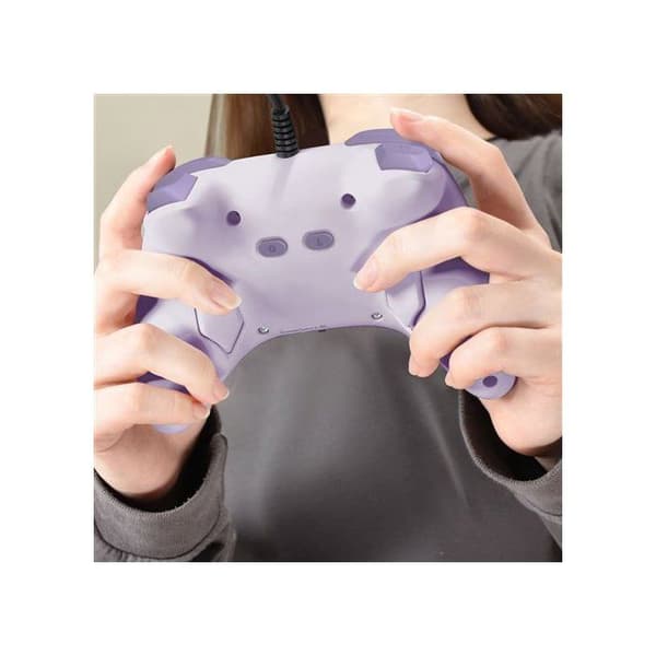 Gamepad - Nintendo Switch och Switch 2 - Trådbunden - Lavendel - Horipad Turbo - Programmerbara bakåtknappar - Hori
