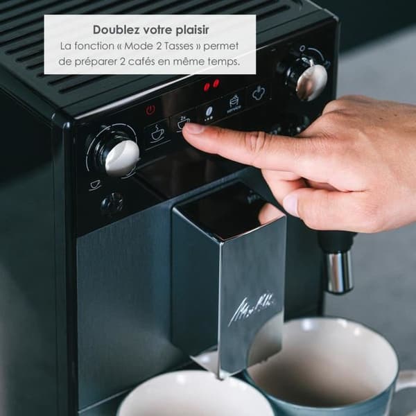 Melitta Avanza F270-100 helautomatisk espressomaskin Titaniumgrå och grå Kompakt