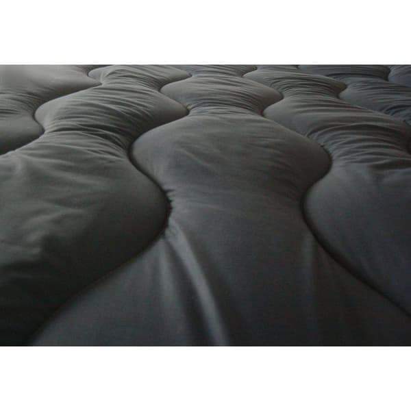 ABEIL Tvåfärgat täcke - 240 x 260 cm - Vit och grå