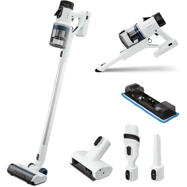 MEDION P350 - Sladdlös kvastdammsugare - Effekt 24 kPa / 350W - Dammsensor - HEPA H13 - LED-pekskärm