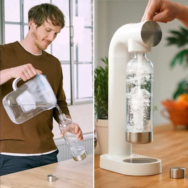 BRITA sodaONE kolvvattenkokare - vit