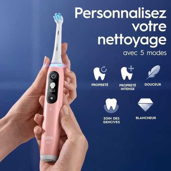 Tandborstar - ORAL-B - iO6n-serien - Rosa sand - Elektriska
