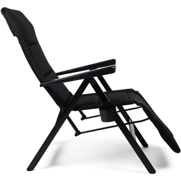 Chaiselong - DOMETIC - Gardina Lounger - Sort - Hvilestol - Aluminium - Polyester SoftMesh