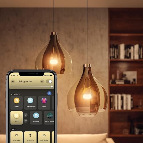 PHILIPS Hue White Ambiance Smart LED Bulb Starter Kit - E27 x3 och Hue Remote Control