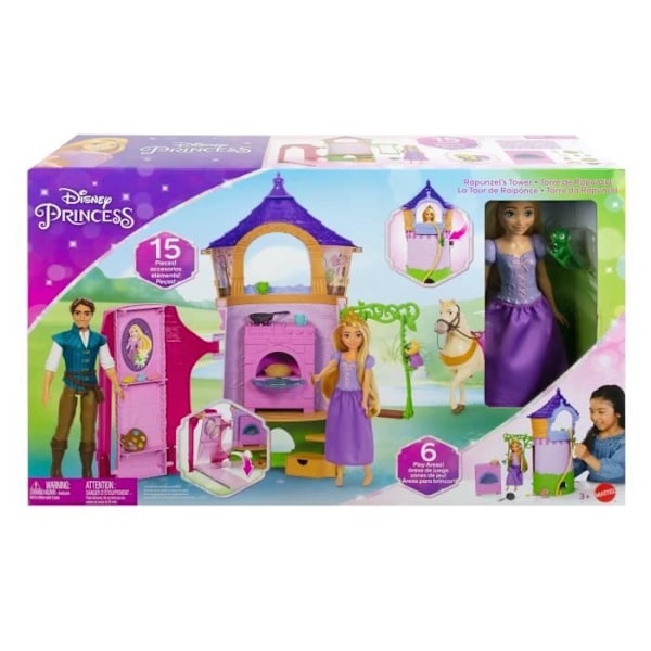 Disney Princess - Rapunzel Tower Box - Mannequins Dolls - 3 år och +