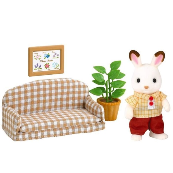 SYLVANISKA FAMILIER 5013 Papa Rabbit Chocolate and Salon