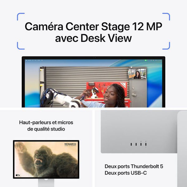 Apple - Studio Display (2026) - Standardglas - Justerbart stativ för lutning och höjd