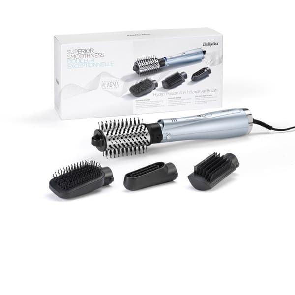 4-i-1 hårtorkborste - BABYLISS - AS774E - Avancerad plasmateknik - Multitillbehör - Antifriss