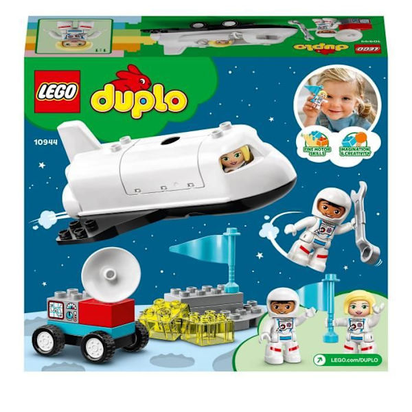 LEGO 10944 DUPLO Town Space Shuttle Mission Raketleksak för barn i ...