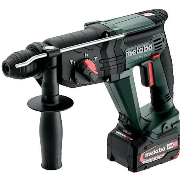 Sladdlös borrhammare - METABO - KH 18 LTX 24 - 18 V - SDS Plus - 2 Li-Power batterier (18 V/4,0 Ah)